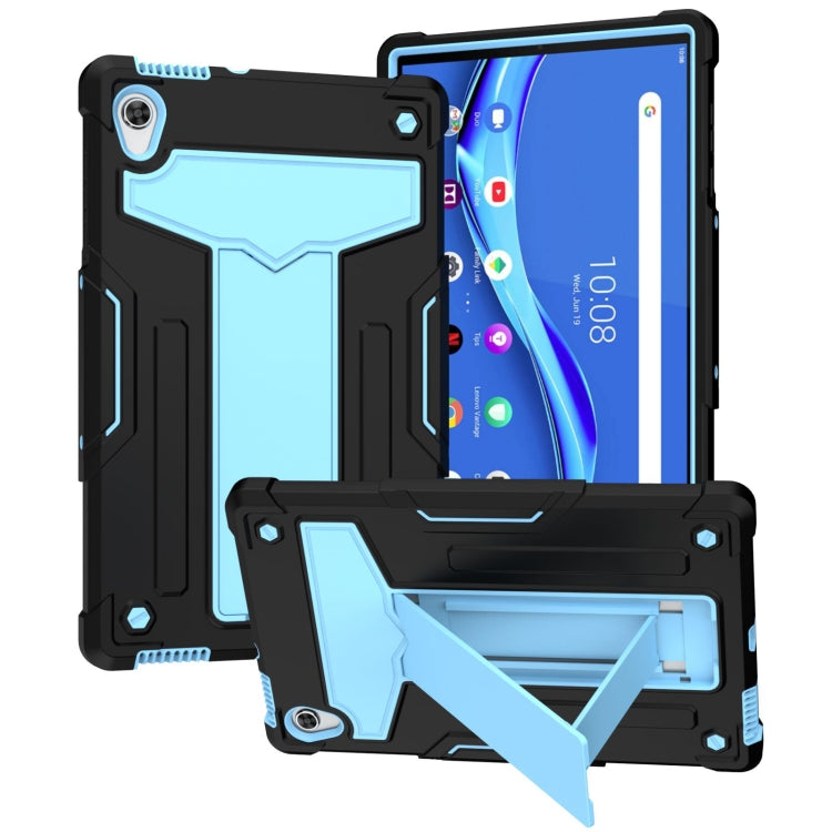 For Lenovo Tab P11 (Tab-J606F) T-shaped Bracket Shockproof PC + Silicone Flat Protective Case