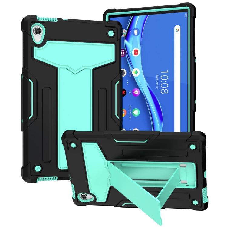 For Lenovo Tab P11 (Tab-J606F) T-shaped Bracket Shockproof PC + Silicone Flat Protective Case