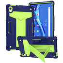 For Lenovo Tab M10 HD 2nd Gen TB-X306X T-shaped Bracket Shockproof PC + Silicone Flat Protective Case