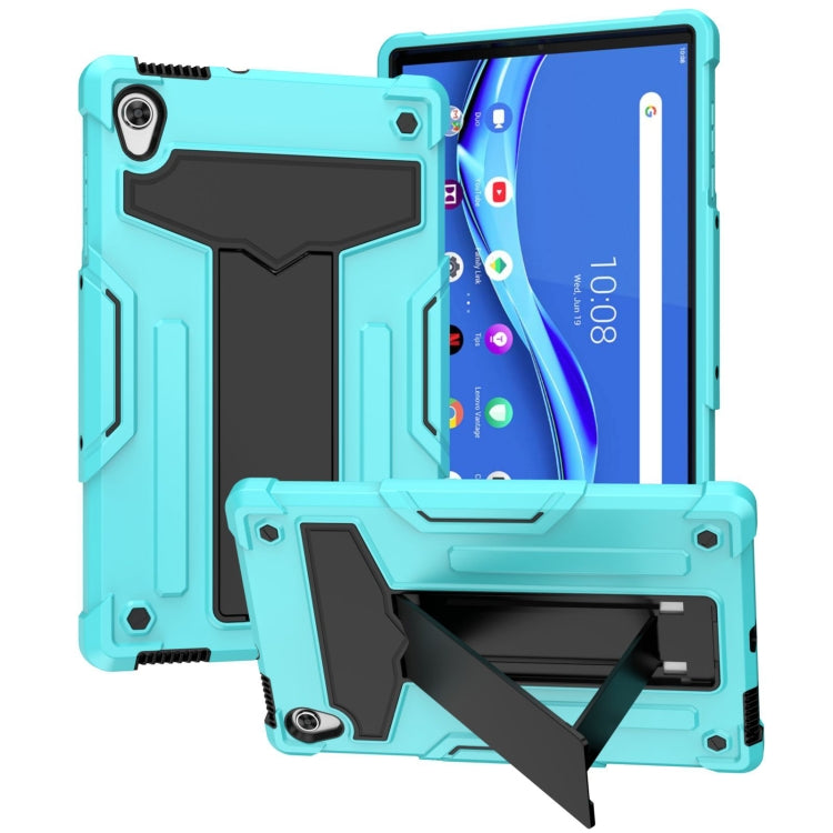 For Lenovo Tab P11 (Tab-J606F) T-shaped Bracket Shockproof PC + Silicone Flat Protective Case