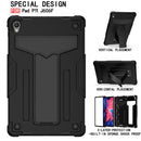For Lenovo Tab M10 HD 2nd Gen TB-X306X T-shaped Bracket Shockproof PC + Silicone Flat Protective Case