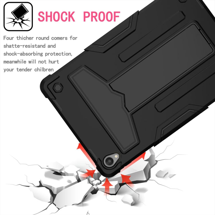 For Lenovo Tab P11 (Tab-J606F) T-shaped Bracket Shockproof PC + Silicone Flat Protective Case