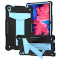 For Lenovo Tab P11 (Tab-J606F) T-shaped Bracket Shockproof PC + Silicone Flat Protective Case