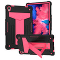 For Lenovo Tab P11 (Tab-J606F) T-shaped Bracket Shockproof PC + Silicone Flat Protective Case