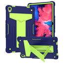 For Lenovo Tab M10 HD 2nd Gen TB-X306X T-shaped Bracket Shockproof PC + Silicone Flat Protective Case
