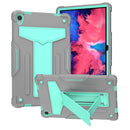 For Lenovo Tab M10 HD 2nd Gen TB-X306X T-shaped Bracket Shockproof PC + Silicone Flat Protective Case