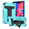 For Lenovo Tab P11 (Tab-J606F) T-shaped Bracket Shockproof PC + Silicone Flat Protective Case