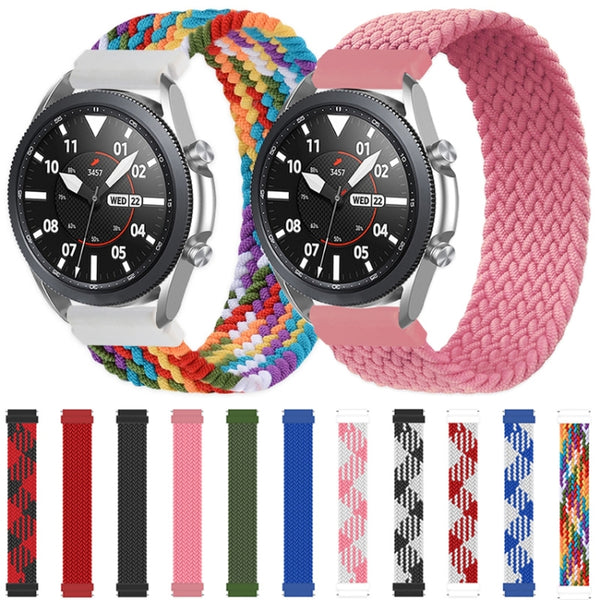 For Samsung Galaxy Watch 42mm Adjustable Nylon Braided Replacement Watchband