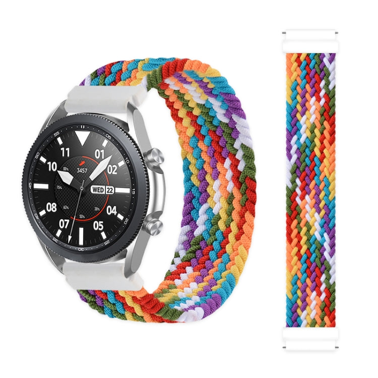 For Samsung Galaxy Watch 3 45mm Adjustable Nylon Braided Replacement Strap Watchband, Series 3