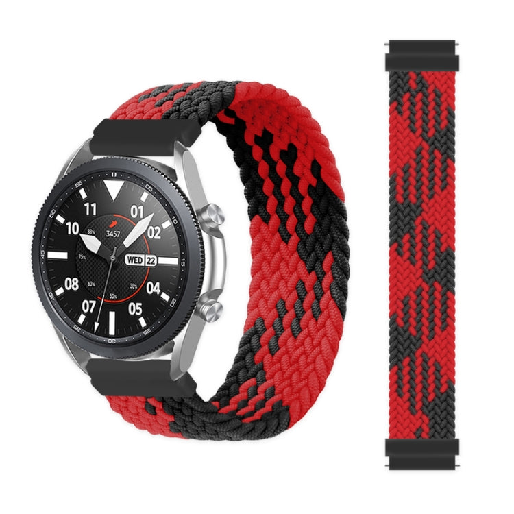 For Samsung Galaxy Watch 3 45mm Adjustable Nylon Braided Replacement Strap Watchband, Series 3