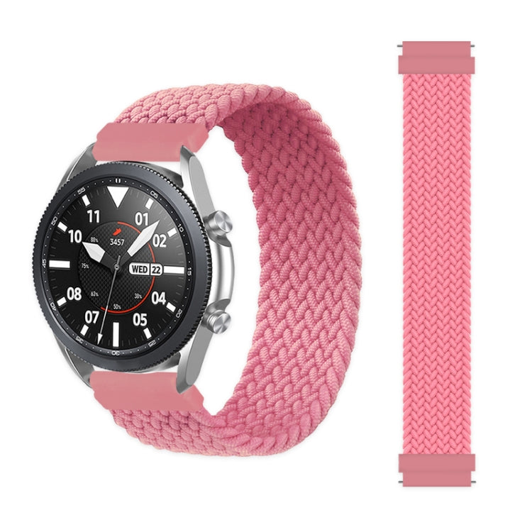 For Samsung Galaxy Watch 3 45mm Adjustable Nylon Braided Replacement Strap Watchband, Series 3