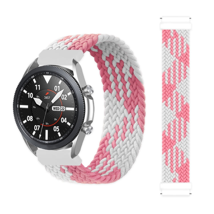 For Samsung Galaxy Watch 3 45mm Adjustable Nylon Braided Replacement Strap Watchband, Series 3