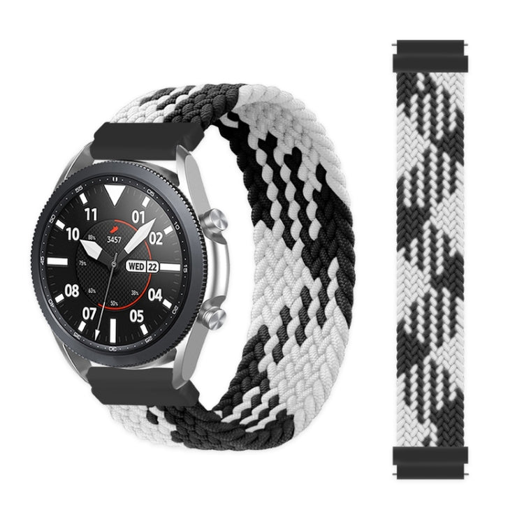 For Samsung Galaxy Watch 3 45mm Adjustable Nylon Braided Replacement Strap Watchband, Series 3