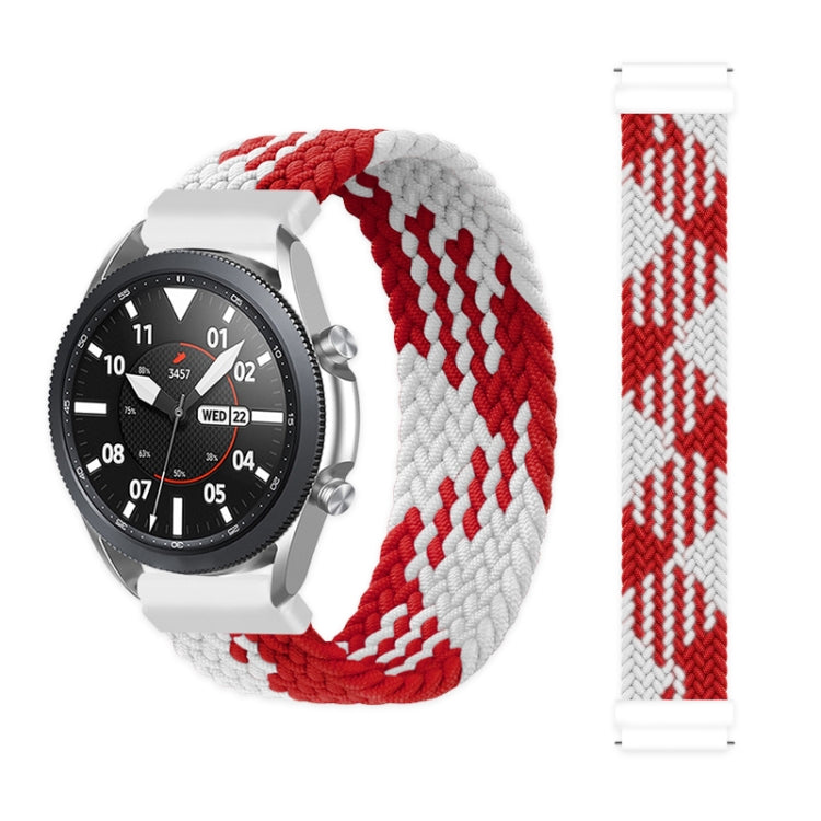 For Samsung Galaxy Watch 3 45mm Adjustable Nylon Braided Replacement Strap Watchband, Series 3