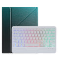 For iPad 9.7 6th 5th Gen / Pro 9.7 / Air 2 Splittable Backlight Bluetooth Keyboard Leather Case with Triangle Holder & Pen Slot