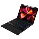 For iPad 9.7 6th 5th Gen / Pro 9.7 / Air 2 Splittable Backlight Bluetooth Keyboard Leather Case with Triangle Holder & Pen Slot