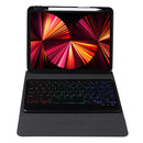 For iPad 9.7 6th 5th Gen / Pro 9.7 / Air 2 Splittable Backlight Bluetooth Keyboard Leather Case with Triangle Holder & Pen Slot