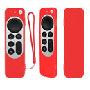 Silicone Protective Case Cover with Rope For Apple TV 4K 4th Siri Remote Controller