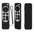 Silicone Protective Case Cover with Rope For Apple TV 4K 4th Siri Remote Controller