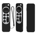 Silicone Protective Case Cover with Rope For Apple TV 4K 4th Siri Remote Controller