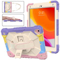 For iPad 6th 5th Gen Air 2 Silicone + PC Protective Case with Holder & Shoulder Strap