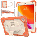 For iPad 6th 5th Gen Air 2 Silicone + PC Protective Case with Holder & Shoulder Strap