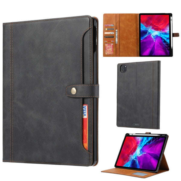 For iPad Pro 11 inch 2022/2021/2020 Double Fold Clasp Horizontal Flip Leather Case with Photo Frame & Holder & Card Slots & Wallet