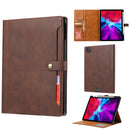 For iPad Pro 12.9 inch 2022/2021/2020 Double Fold Clasp Horizontal Flip Leather Case Card Slots & Wallet