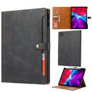 For iPad Pro 12.9 inch 2022/2021/2020 Double Fold Clasp Horizontal Flip Leather Case Card Slots & Wallet
