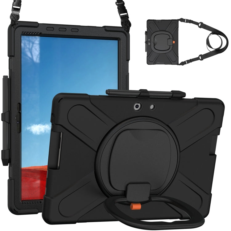 For Lenovo Tab P11 Pro TB-J706F Silicone + PC Protective Case with Holder & Shoulder Strap