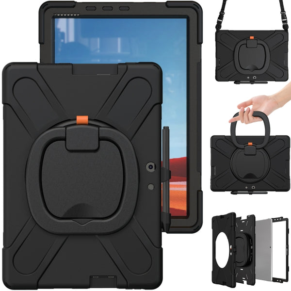 For Lenovo Tab P11 Pro TB-J706F Silicone + PC Protective Case with Holder & Shoulder Strap