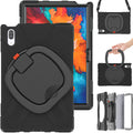 For Lenovo Tab P11 Pro TB-J706F Silicone + PC Protective Case with Holder & Shoulder Strap