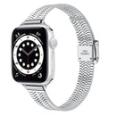 For Apple Watch Series 1-10 Slim Steel Replacement Strap Watchband
