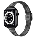 For Apple Watch Series 1-10 Slim Steel Replacement Strap Watchband