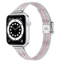 For Apple Watch Series 1-10 Slim Steel Replacement Strap Watchband