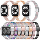 For Apple Watch Series 1-10 Slim Steel Replacement Strap Watchband