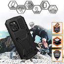 For iPhone 13 Pro Shockproof Waterproof Dust-proof Metal + Silicone Protective Case with Stand