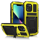 For iPhone 13 Pro Shockproof Waterproof Dust-proof Metal + Silicone Protective Case with Stand
