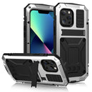 For iPhone 13 Pro Shockproof Waterproof Dust-proof Metal + Silicone Protective Case with Stand