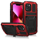 For iPhone 13 Pro Shockproof Waterproof Dust-proof Metal + Silicone Protective Case with Stand
