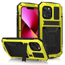 For iPhone 13 Pro Shockproof Waterproof Dust-proof Metal + Silicone Protective Case with Stand
