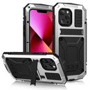 For iPhone 13 Pro Shockproof Waterproof Dust-proof Metal + Silicone Protective Case with Stand