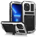 For iPhone 13 Pro Shockproof Waterproof Dust-proof Metal + Silicone Protective Case with Stand