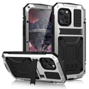 For iPhone 13 Pro Shockproof Waterproof Dust-proof Metal + Silicone Protective Case with Stand