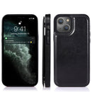 For iPhone 13 Double Buckle Shockproof PU Protective Wallet Case with Card Slots