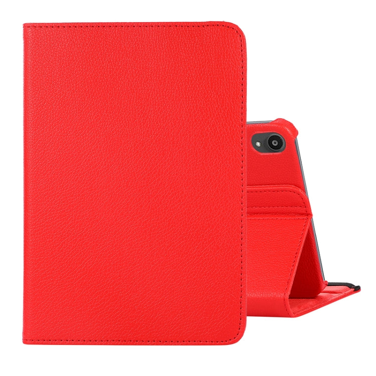 For iPad Mini 7 360 Degree Rotation Litchi Texture Flip Leather Case with Holder