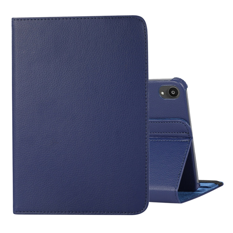 For iPad Mini 7 360 Degree Rotation Litchi Texture Flip Leather Case with Holder