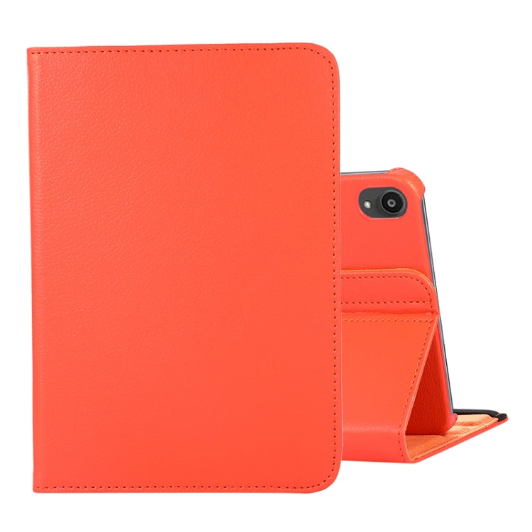 For iPad Mini 7 360 Degree Rotation Litchi Texture Flip Leather Case with Holder