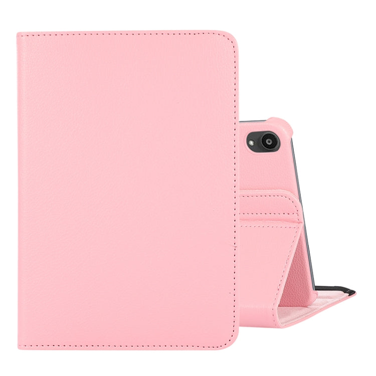 For iPad Mini 7 360 Degree Rotation Litchi Texture Flip Leather Case with Holder