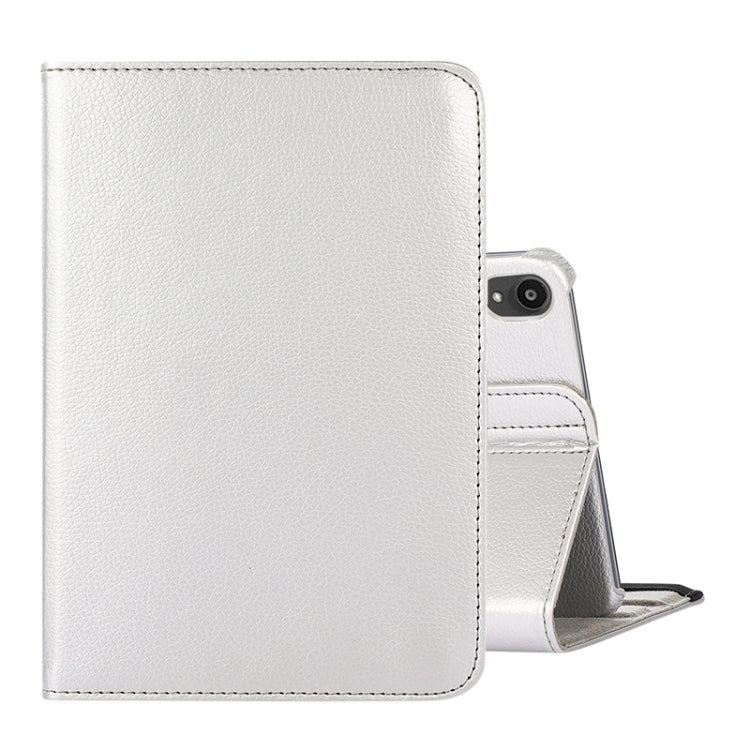 For iPad Mini 7 360 Degree Rotation Litchi Texture Flip Leather Case with Holder